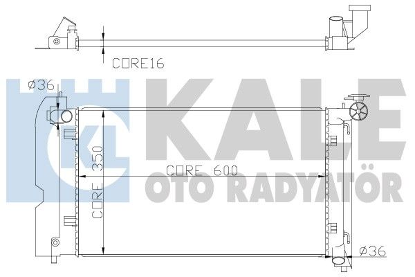 KALE OTO RADYATÖR Radiators, Motora dzesēšanas sistēma 366800